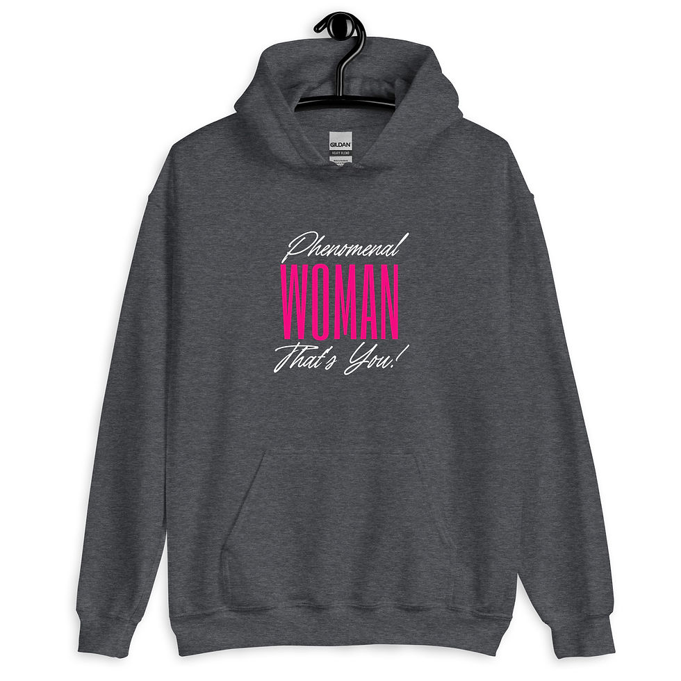Thumbnail: Phenomenal Woman That's You Dark Color Unisex Hoodie