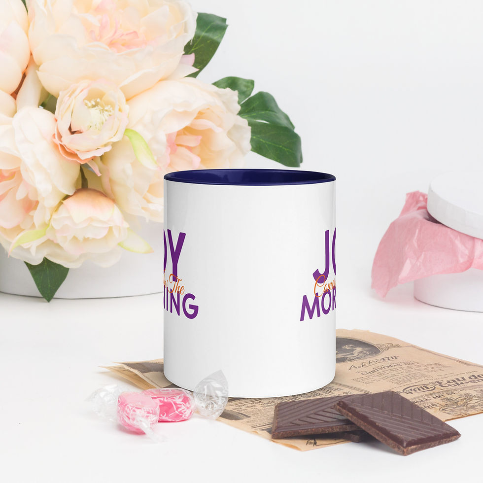 Thumbnail: Joy Comes in the Morning Mug with Color Inside