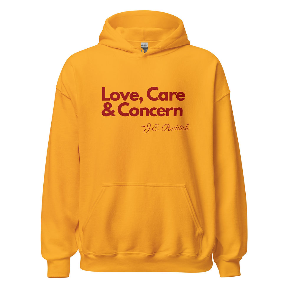 Thumbnail: Love, Care & Concern Unisex Hoodie