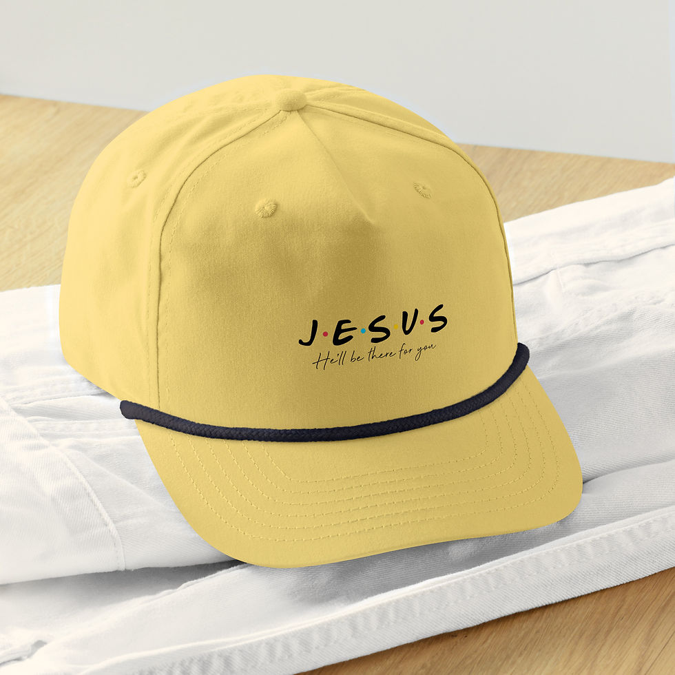 Thumbnail: Jesus He'll Be There For You Golf rope cap