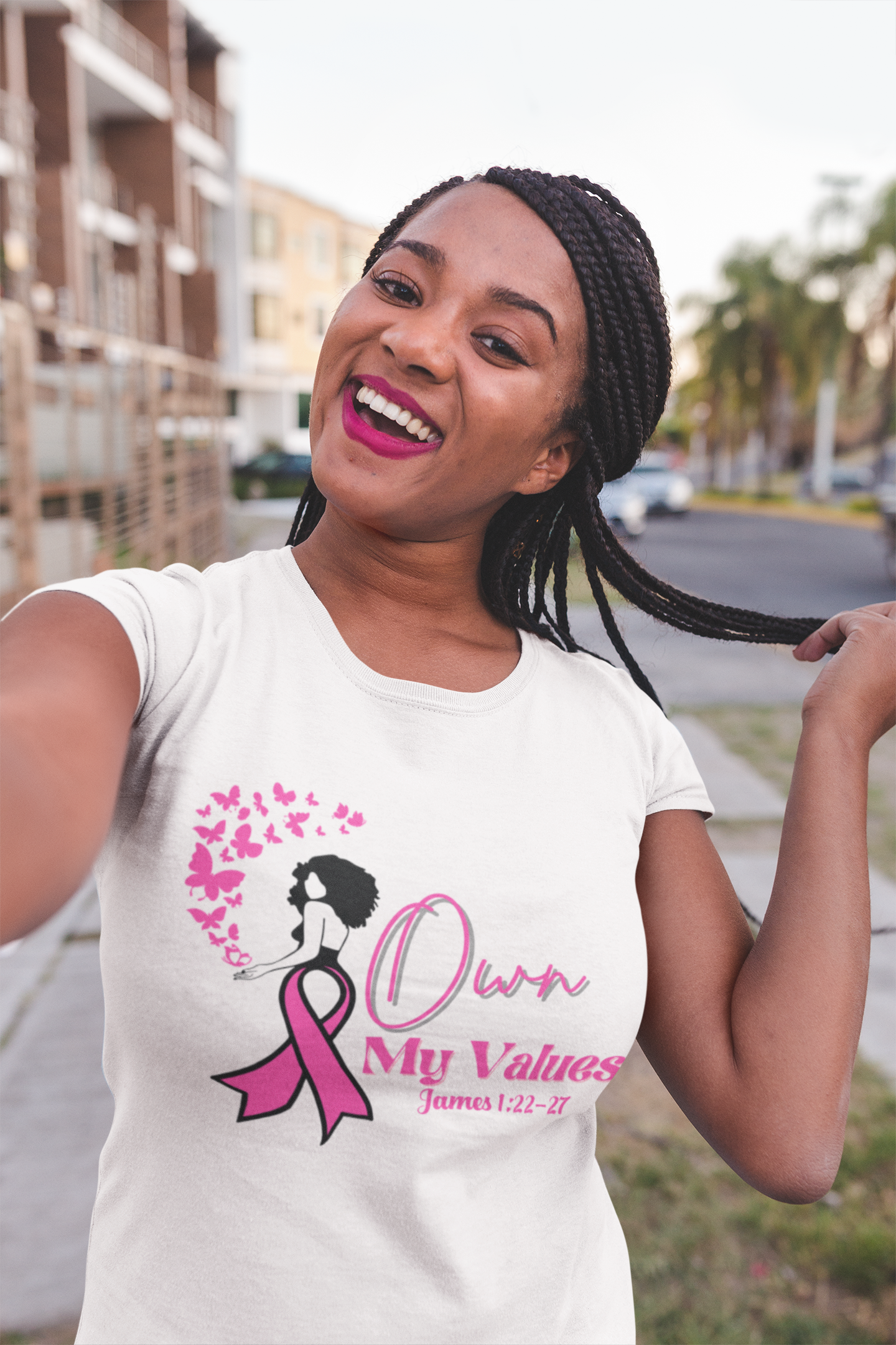 I Own My Values Short-Sleeve Unisex T-Shirt (Pink)