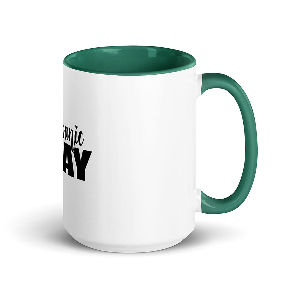Thumbnail: Don't Panic Pray Mug with Color Inside