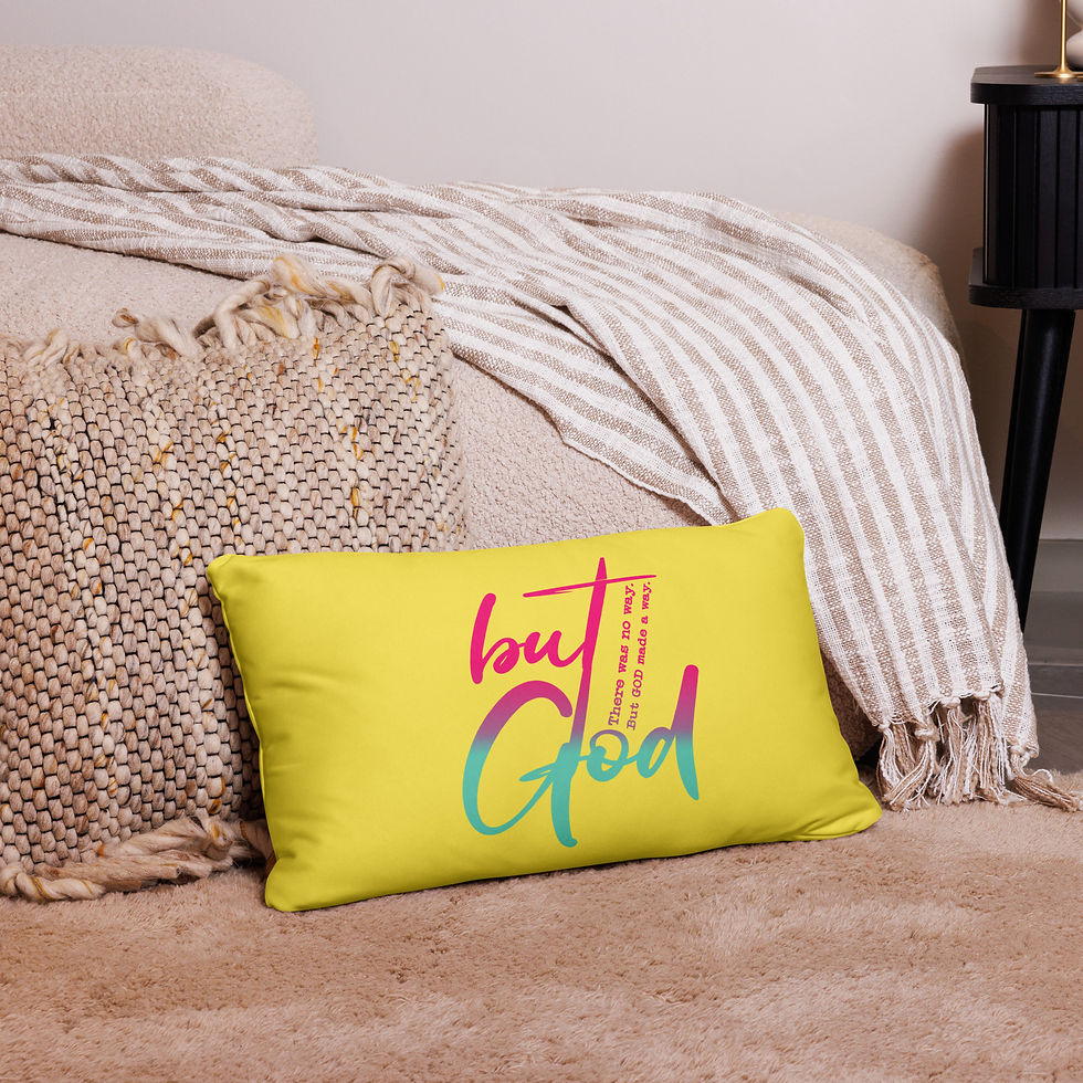 Thumbnail: But God Basic Pillow