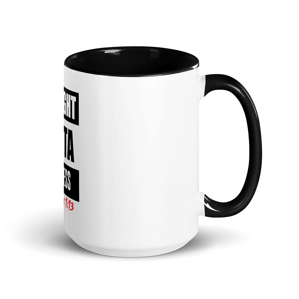 Thumbnail: Straight Outta Darkness Mug with Color Inside