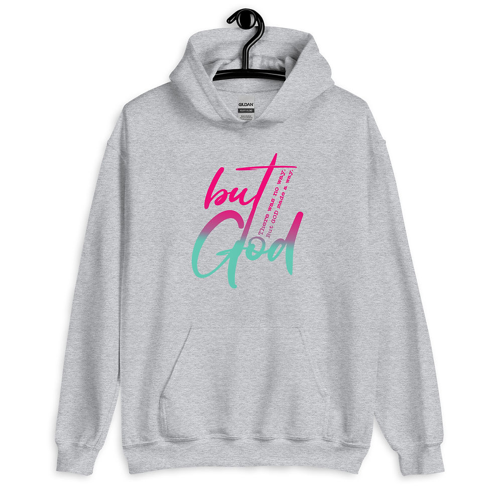 Thumbnail: But God Unisex Hoodie