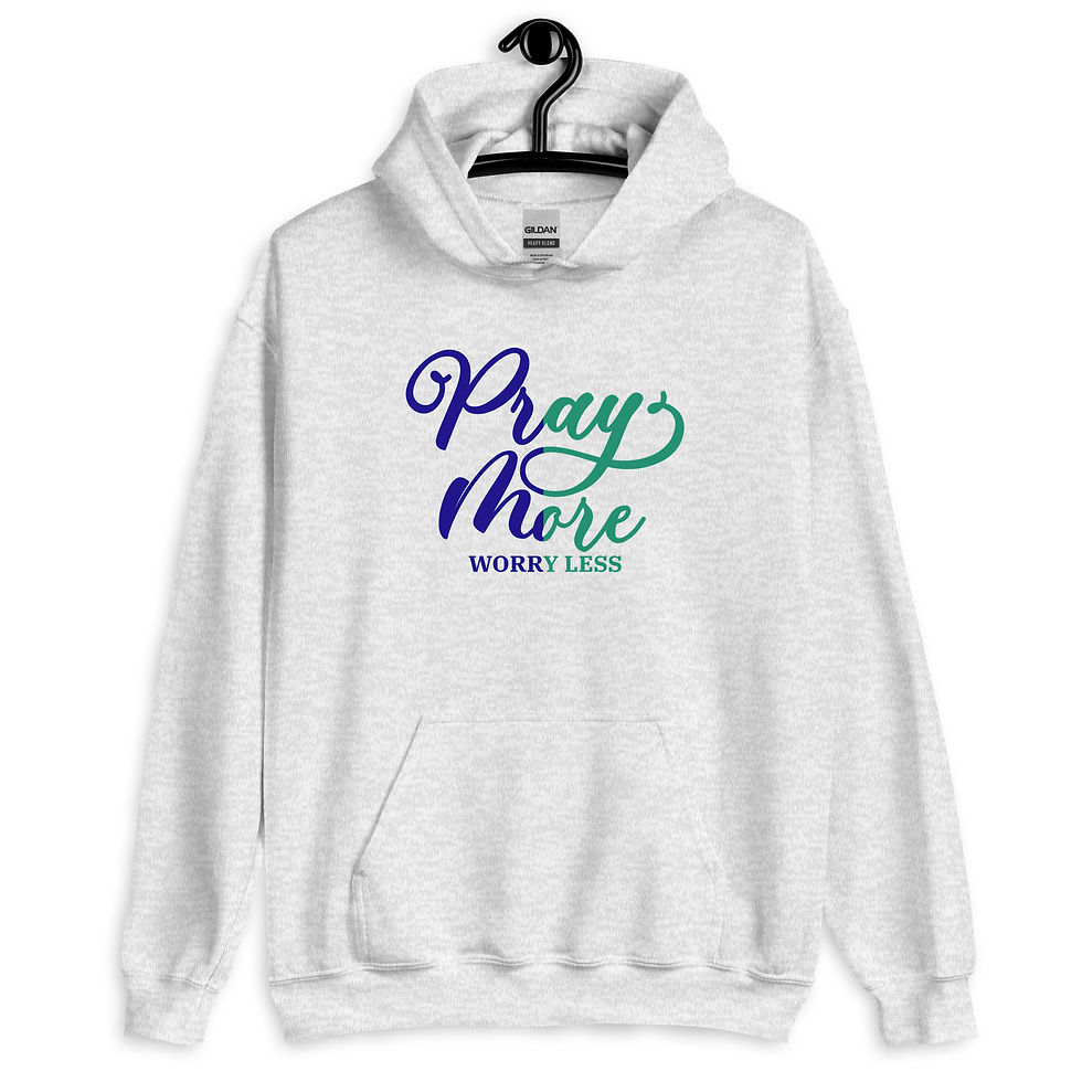Thumbnail: Pray More Worry Less Unisex Hoodie