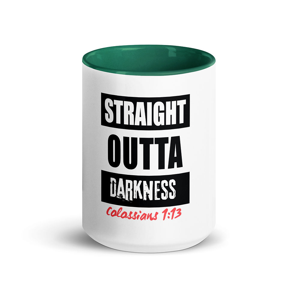 Thumbnail: Straight Outta Darkness Mug with Color Inside