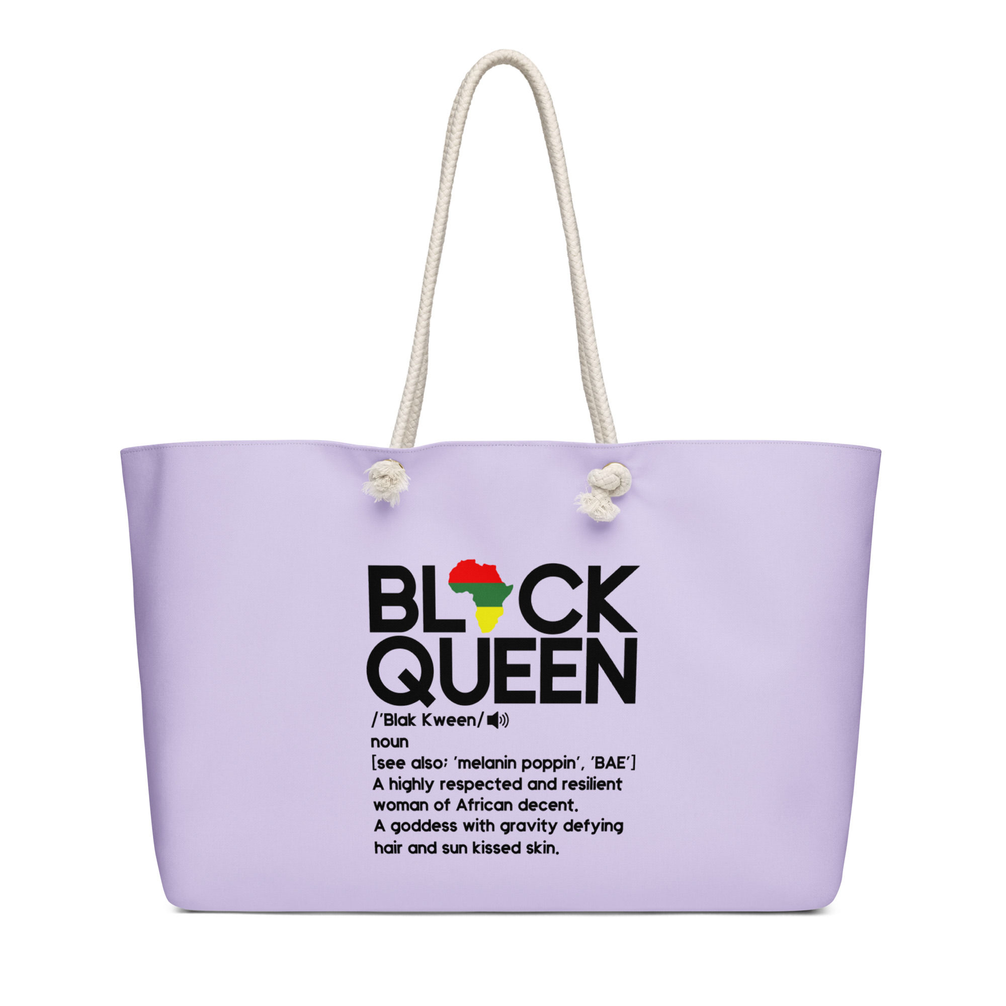 Black Queen Oversized weekender bag