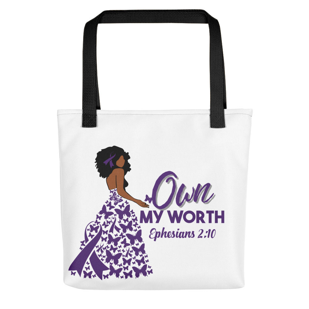 I Own My Worth Tote bag (Purple)