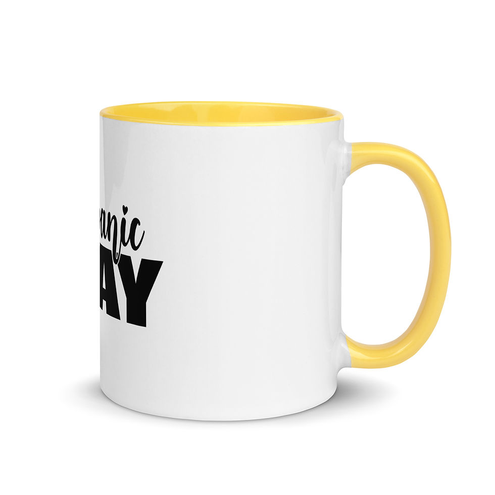 Thumbnail: Don't Panic Pray Mug with Color Inside