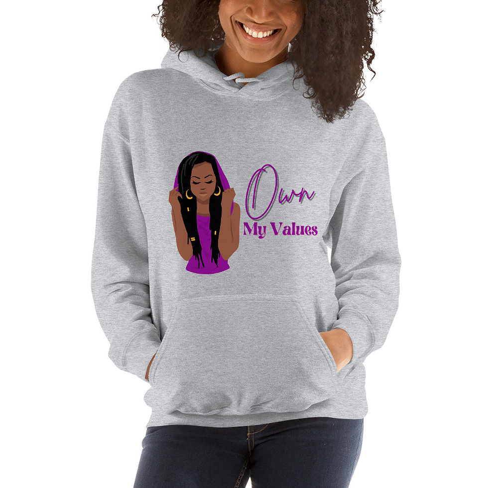 Thumbnail: I Own My Values w/pic Unisex Hoodie