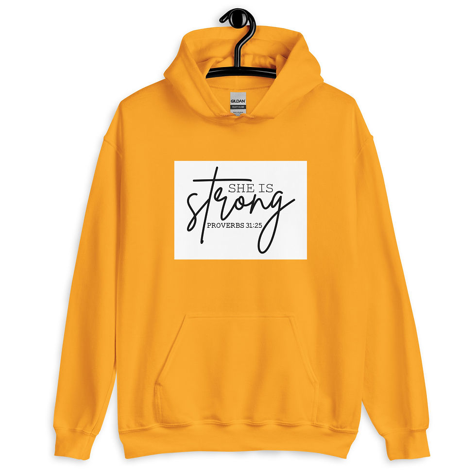 Thumbnail: She is Strong Unisex Hoodie