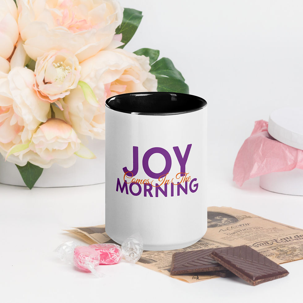 Thumbnail: Joy Comes in the Morning Mug with Color Inside