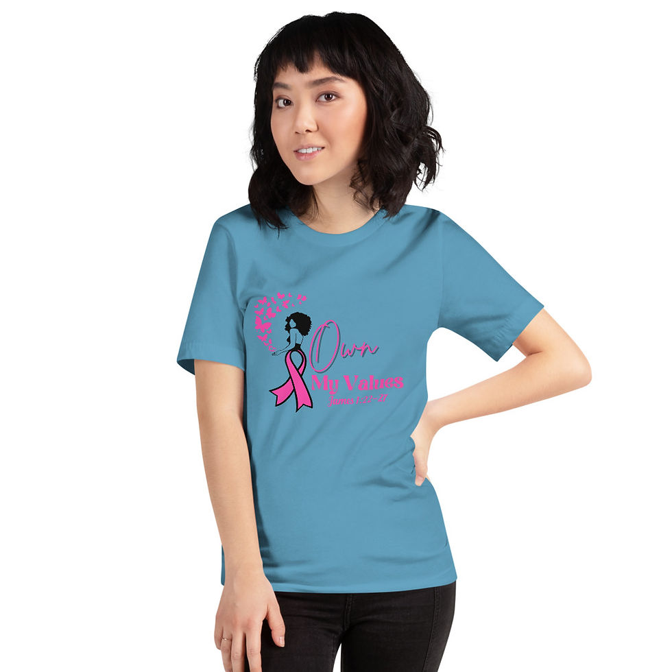 Thumbnail: I Own My Values Short-Sleeve Unisex T-Shirt (Pink)