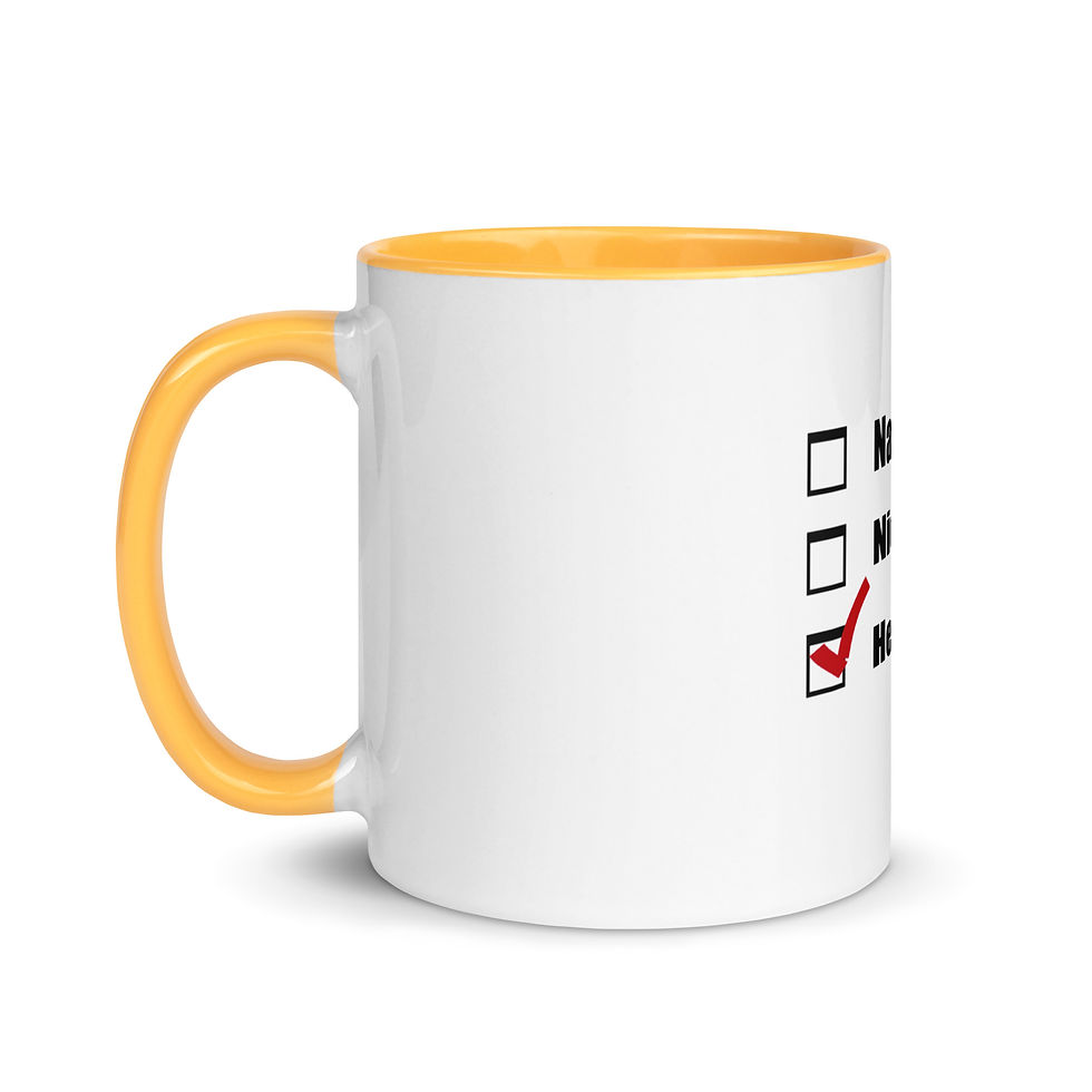 Thumbnail: Naughty Nice Hey I Tried Mug with Color Inside