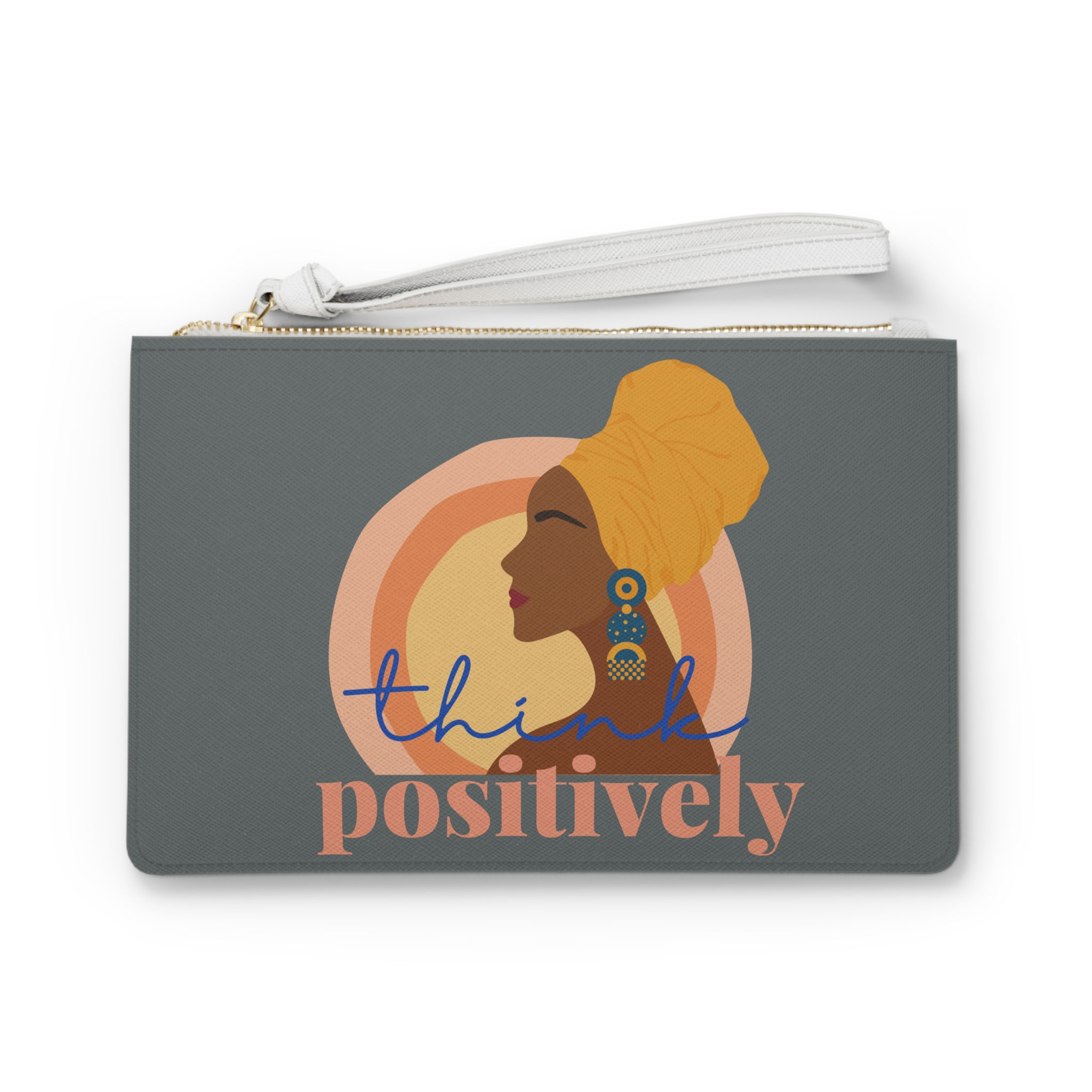 Think Positively Clutch Bag