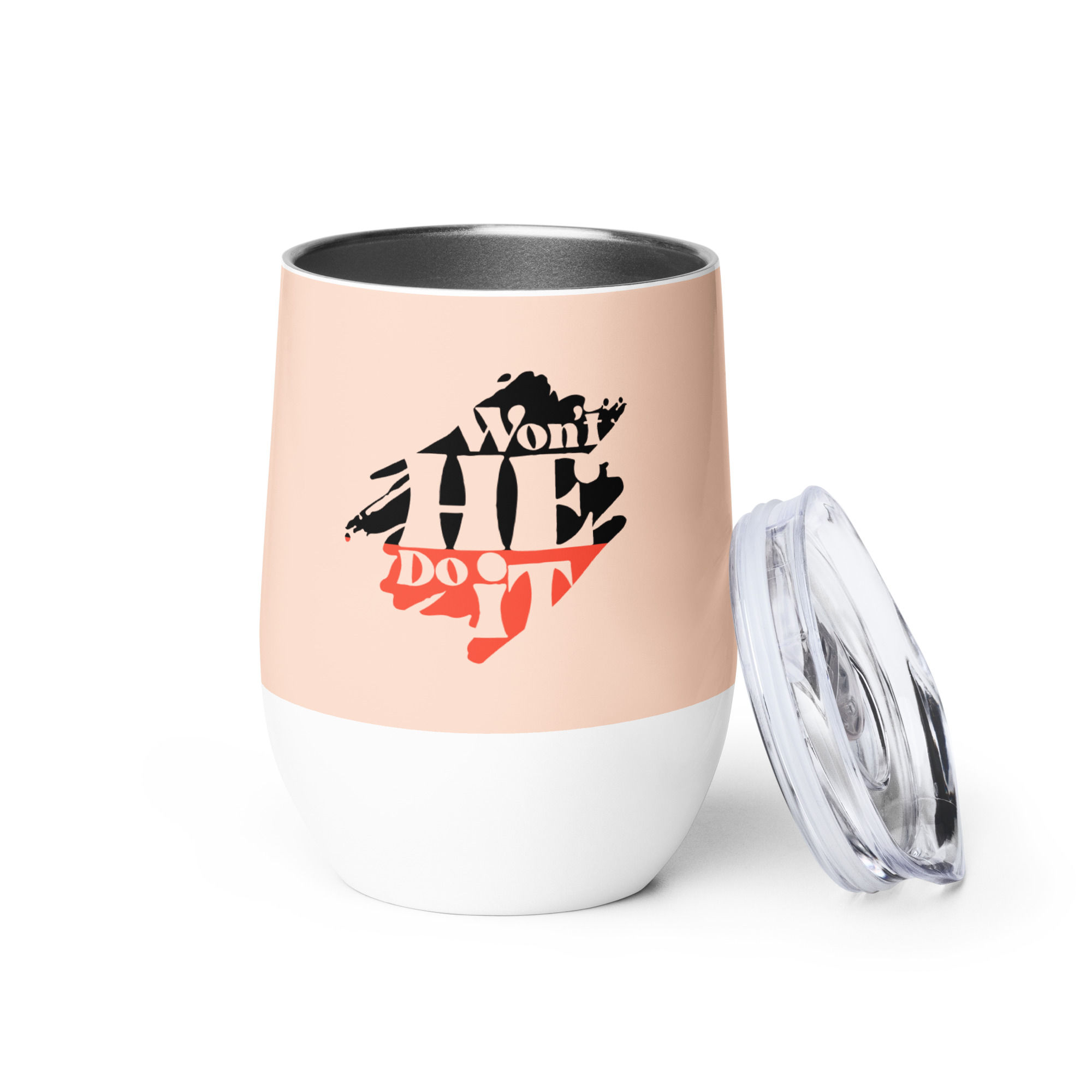 Won't He Do It Wine tumbler