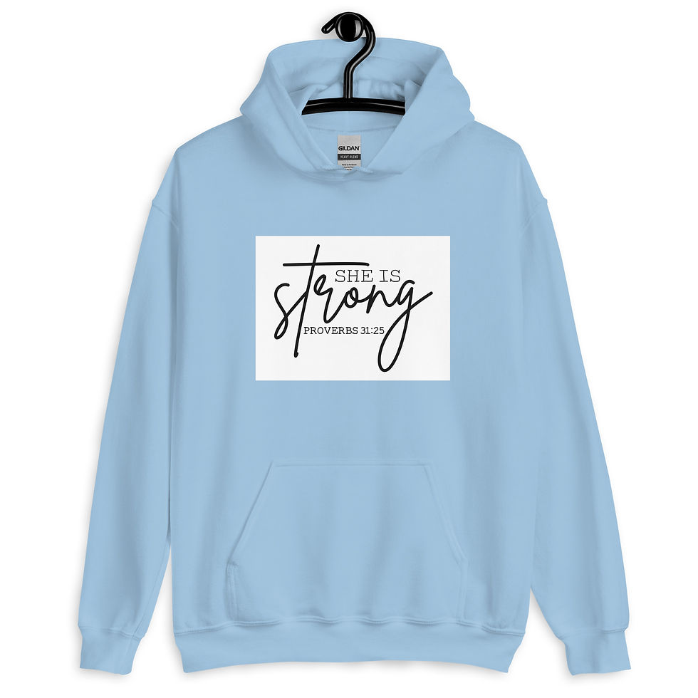 Thumbnail: She is Strong Unisex Hoodie