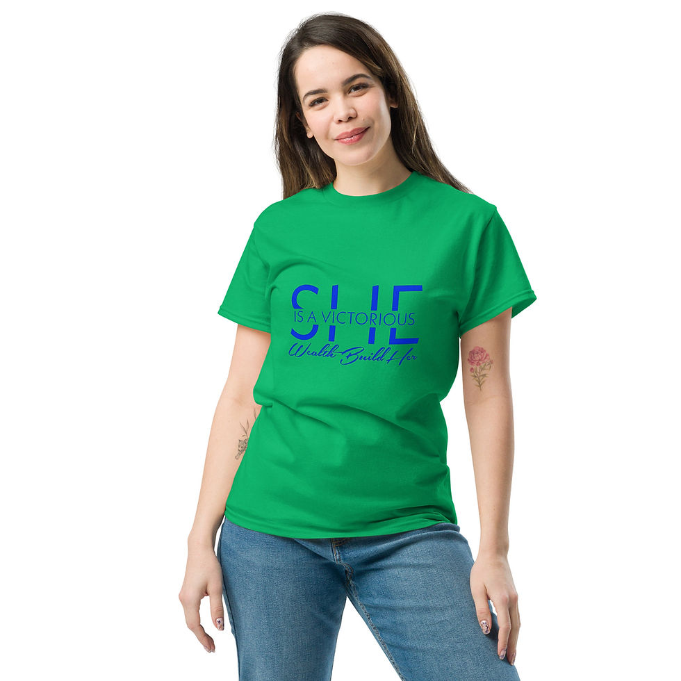 Thumbnail: She is a Victorious Unisex classic tee
