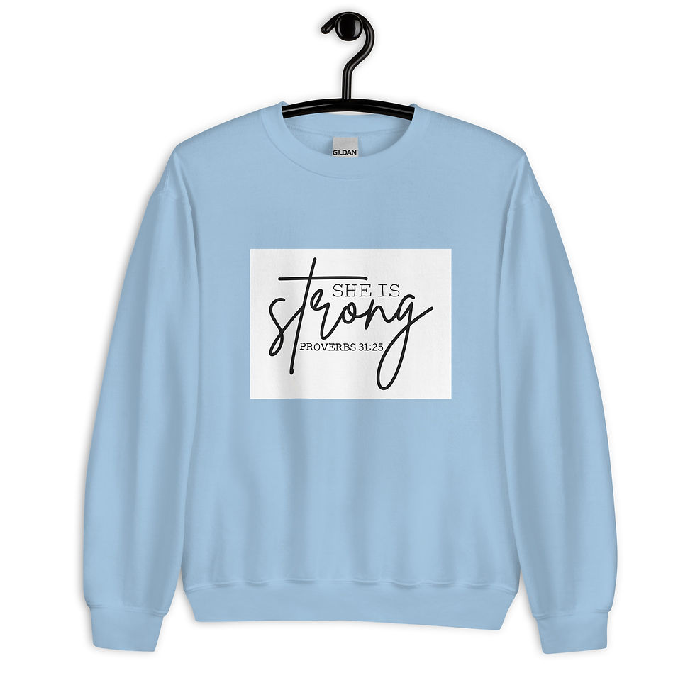 Thumbnail: She is Strong Unisex Sweatshirt
