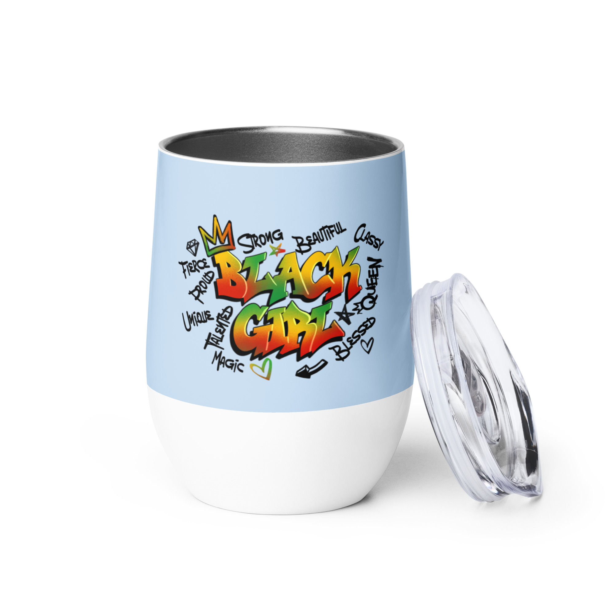 Black Girl Wine tumbler