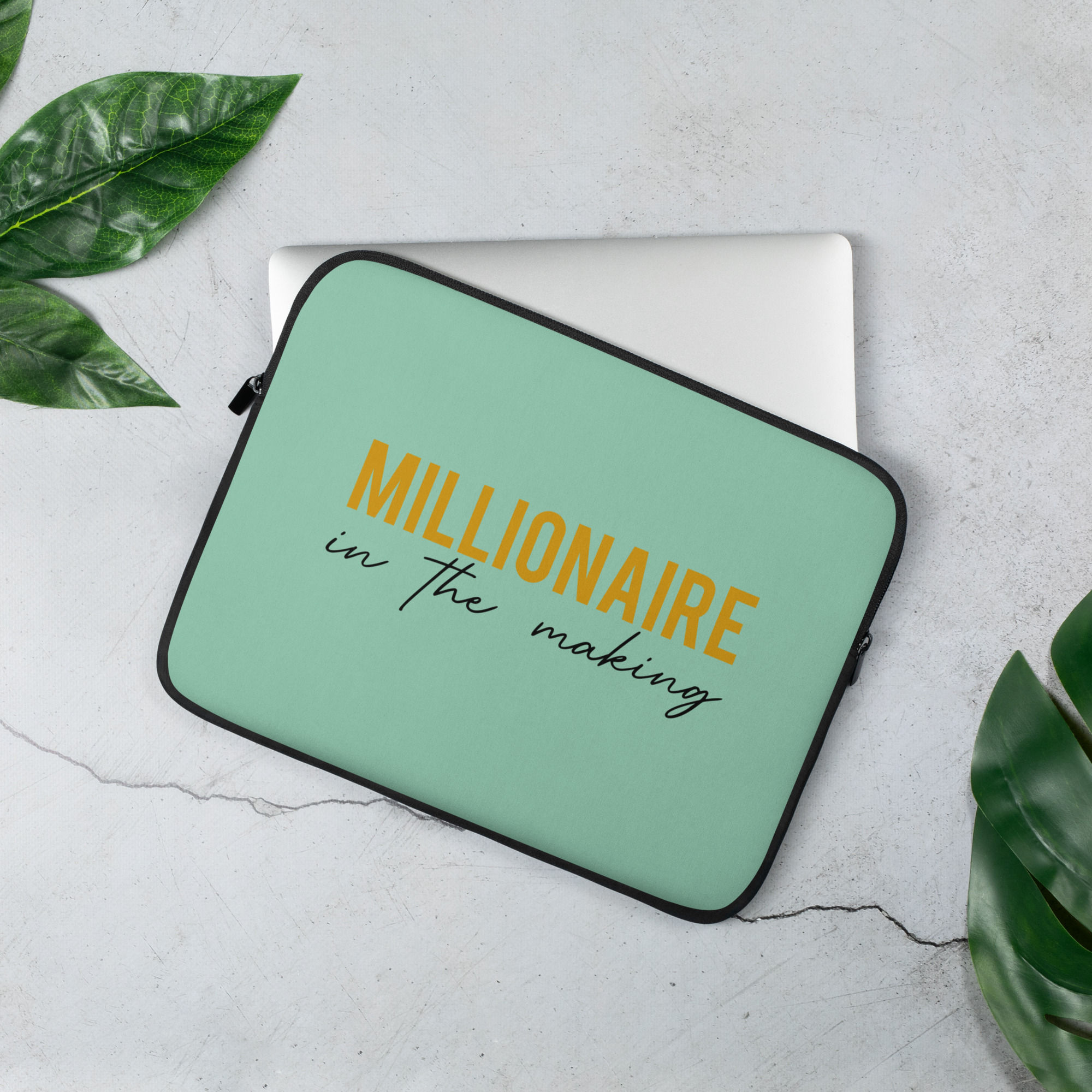 Millionaire in the Making Laptop Sleeve