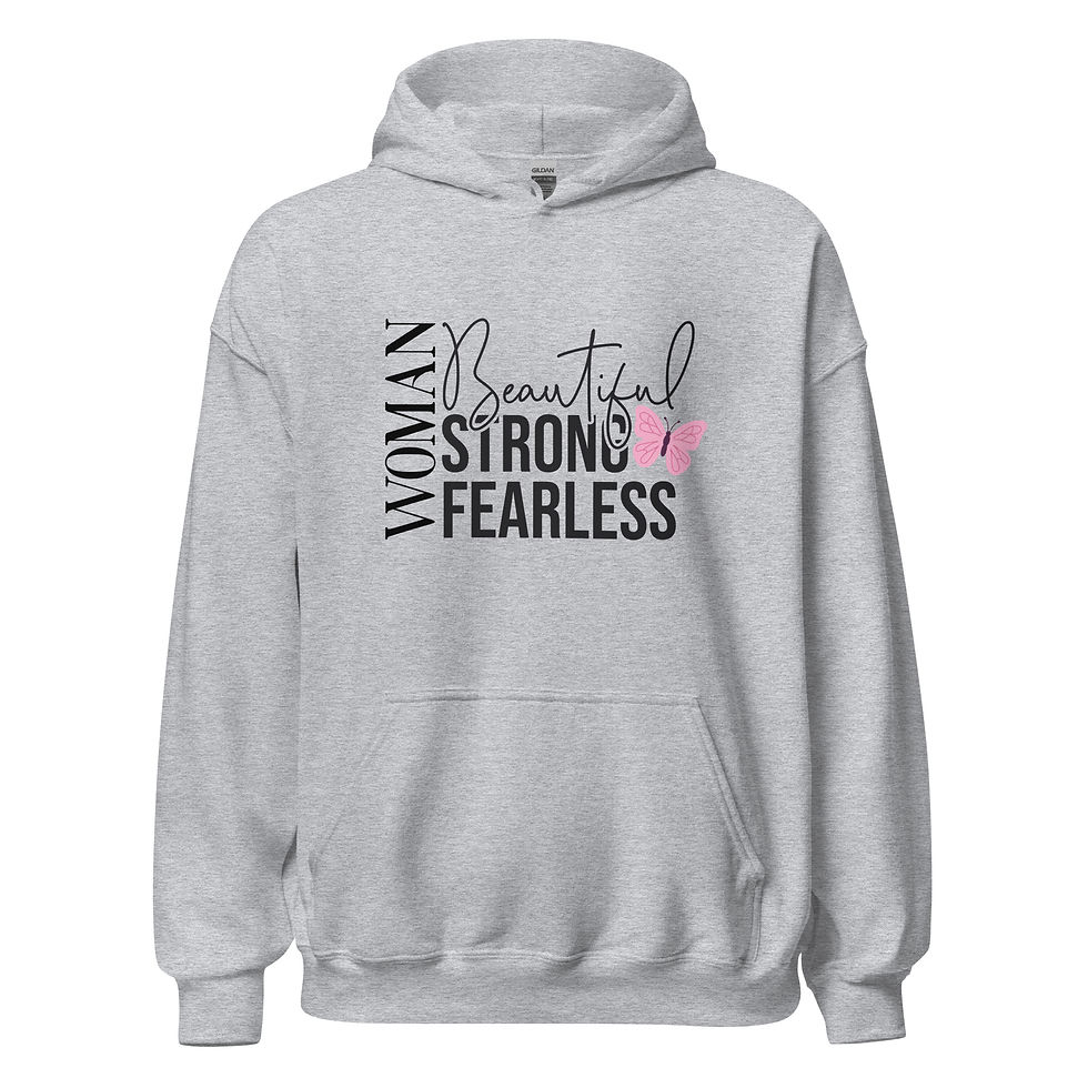 Thumbnail: Woman Beautiful, Strong, Fearless Unisex Hoodie