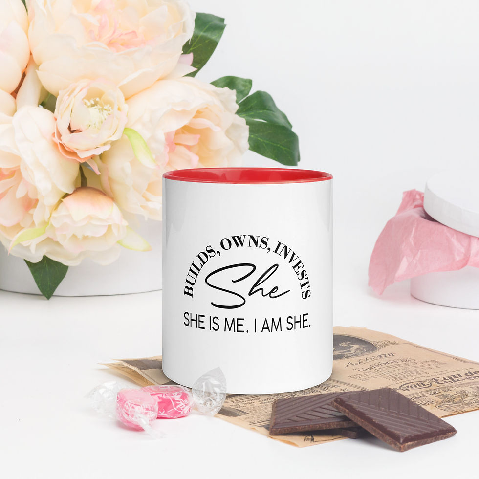 Thumbnail: She IS ME, I AM SHE Mug with Color Inside