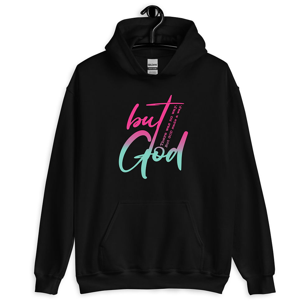 Thumbnail: But God Unisex Hoodie