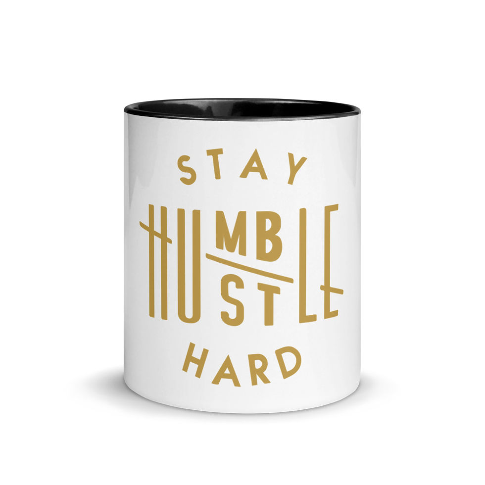 Thumbnail: Stay Humble/Hustle Hard Mug with Color Inside