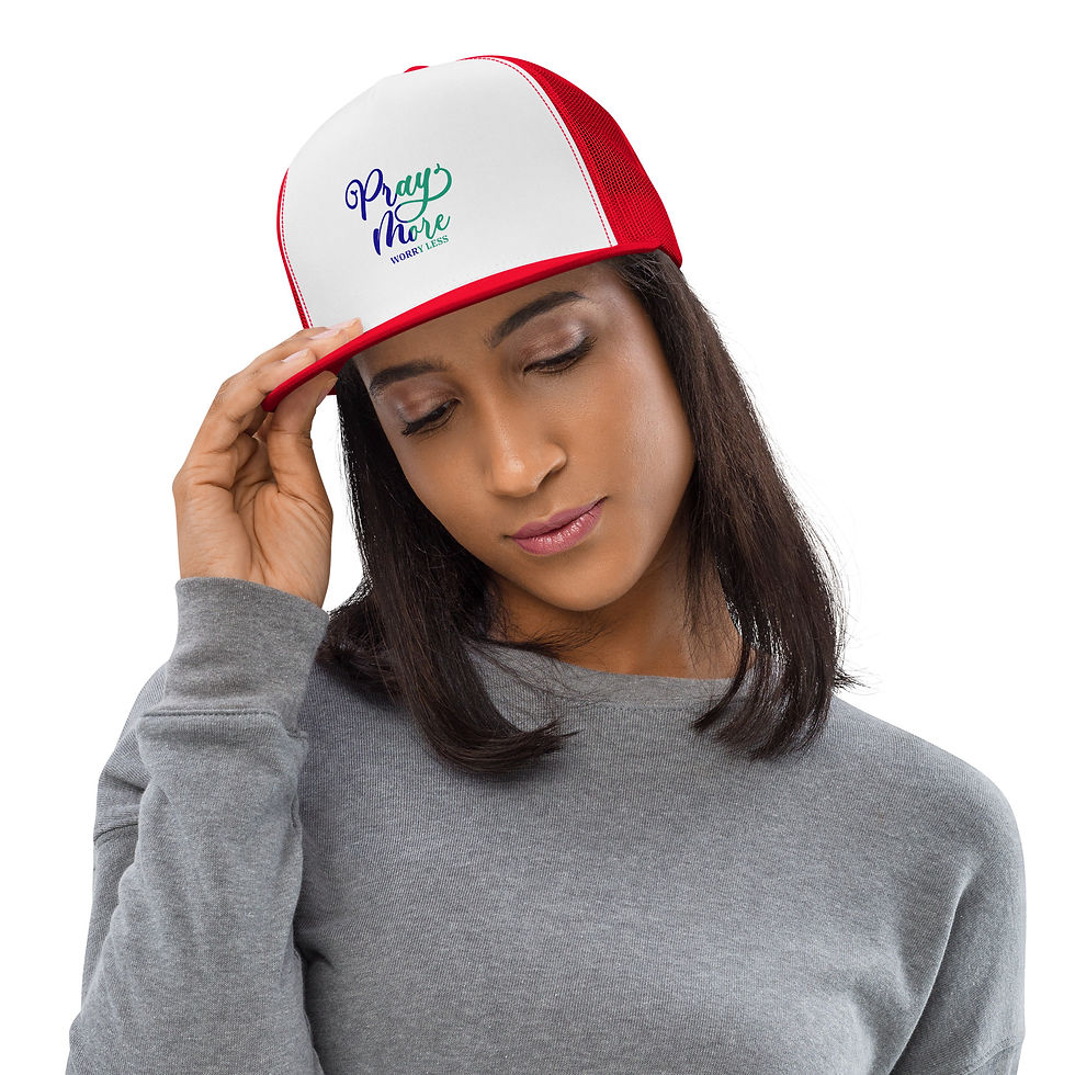 Thumbnail: Pray More Worry Less Trucker Cap