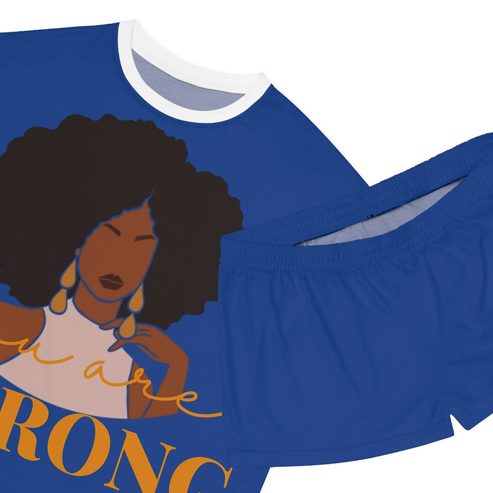 Thumbnail: You are Strong Women's Short Pajama Set 