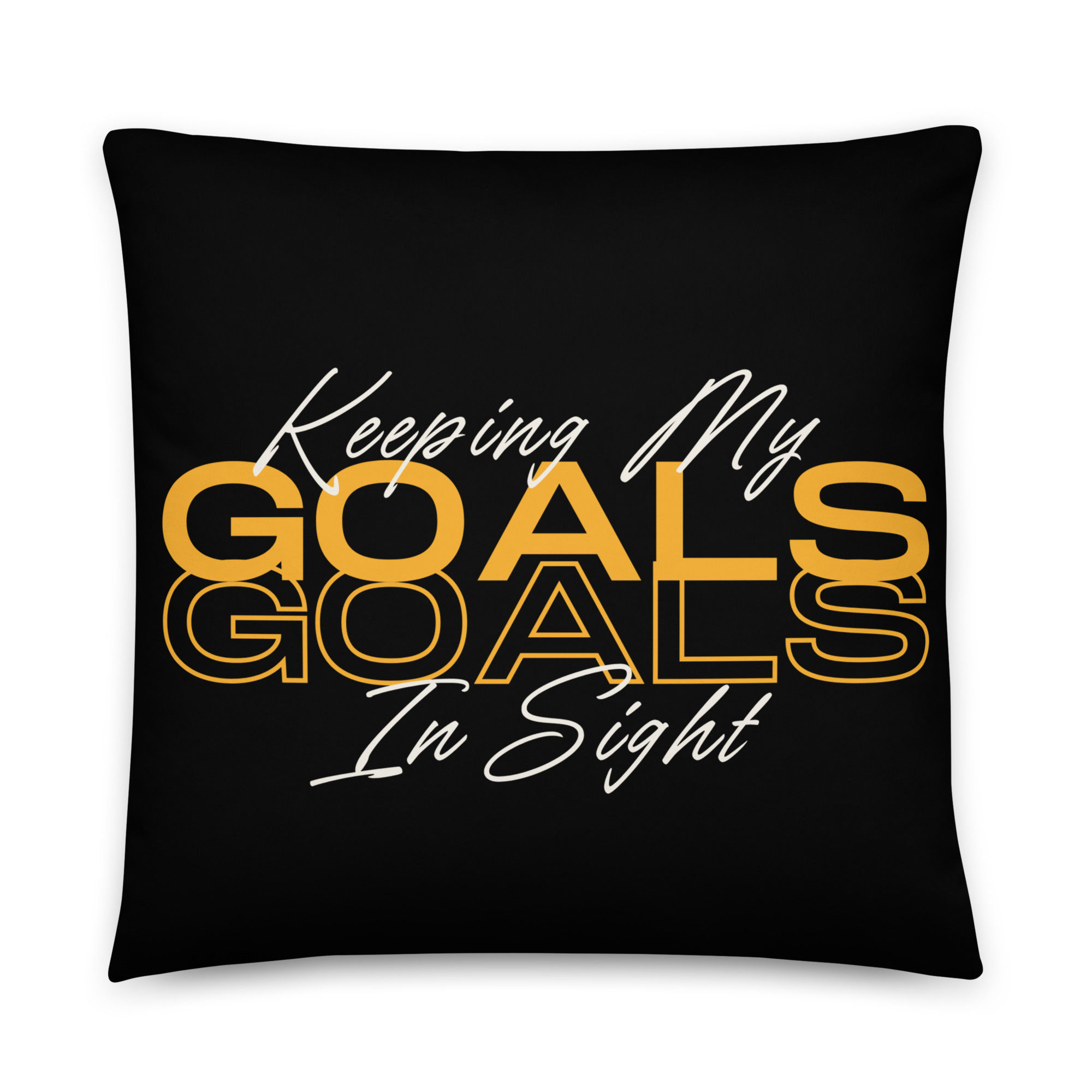 Keeping My Goals In Sight Basic Pillow