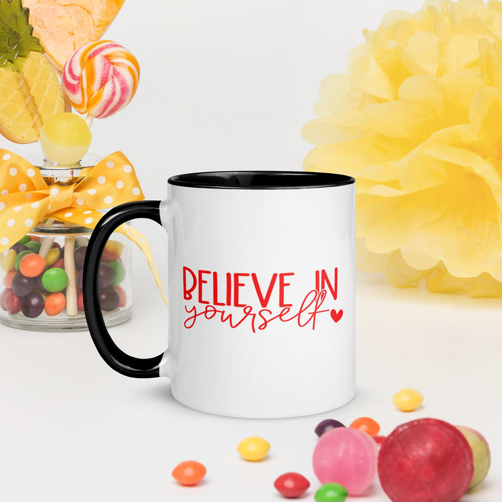 Thumbnail: Believe In Yourself Mug with Color Inside