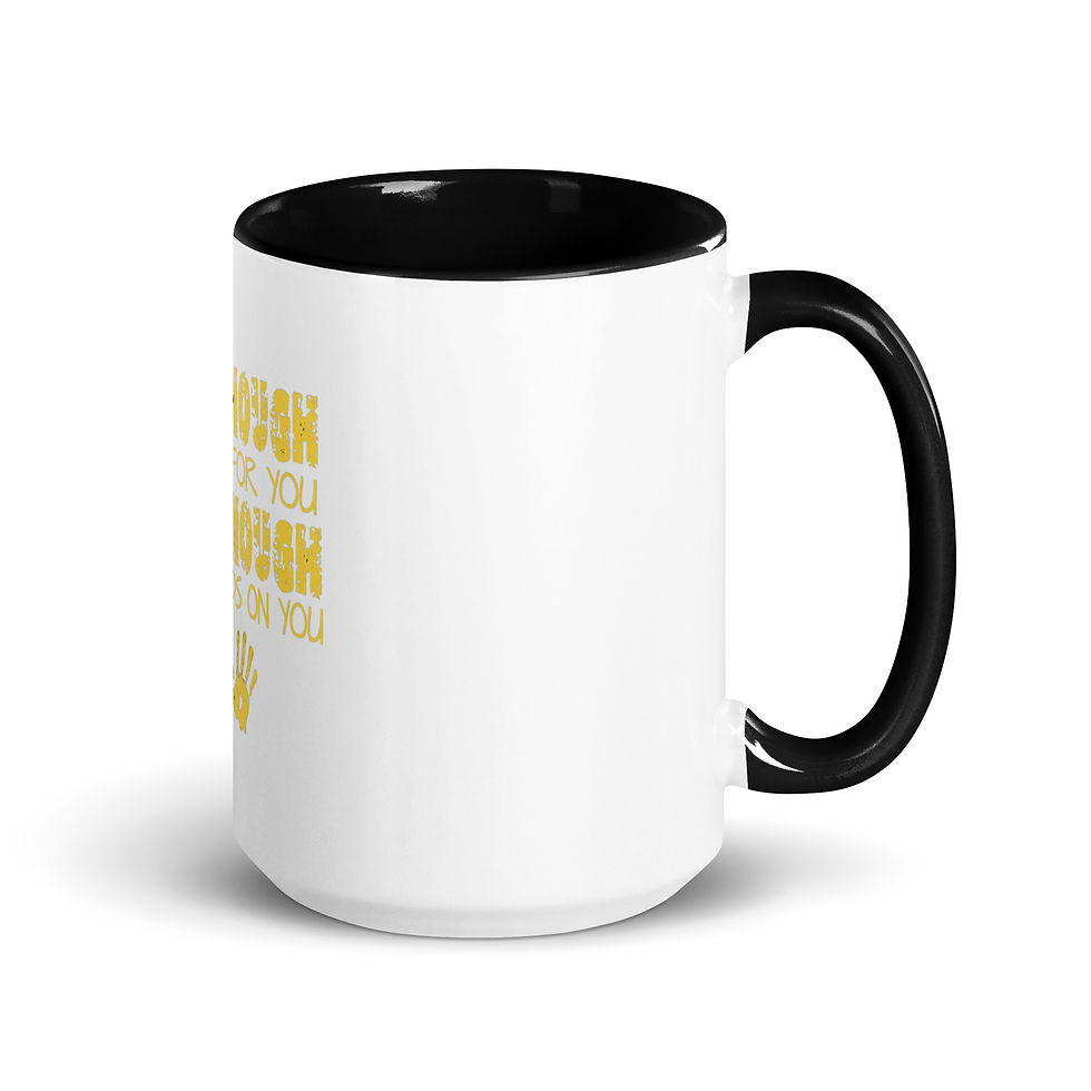 Thumbnail: Holy Enough To Pray Hood Enough To Lay Hands Mug with Color Inside