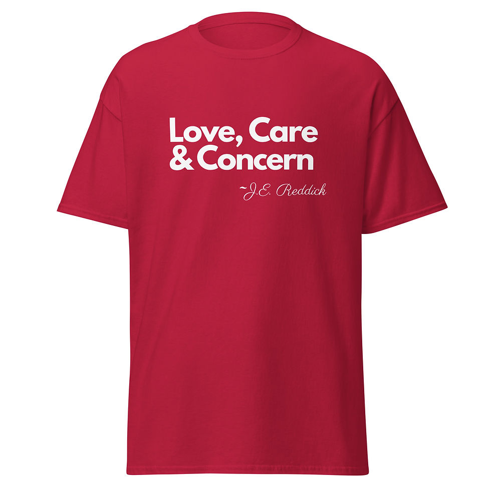 Thumbnail: Love, Care & Concern Unisex classic tee