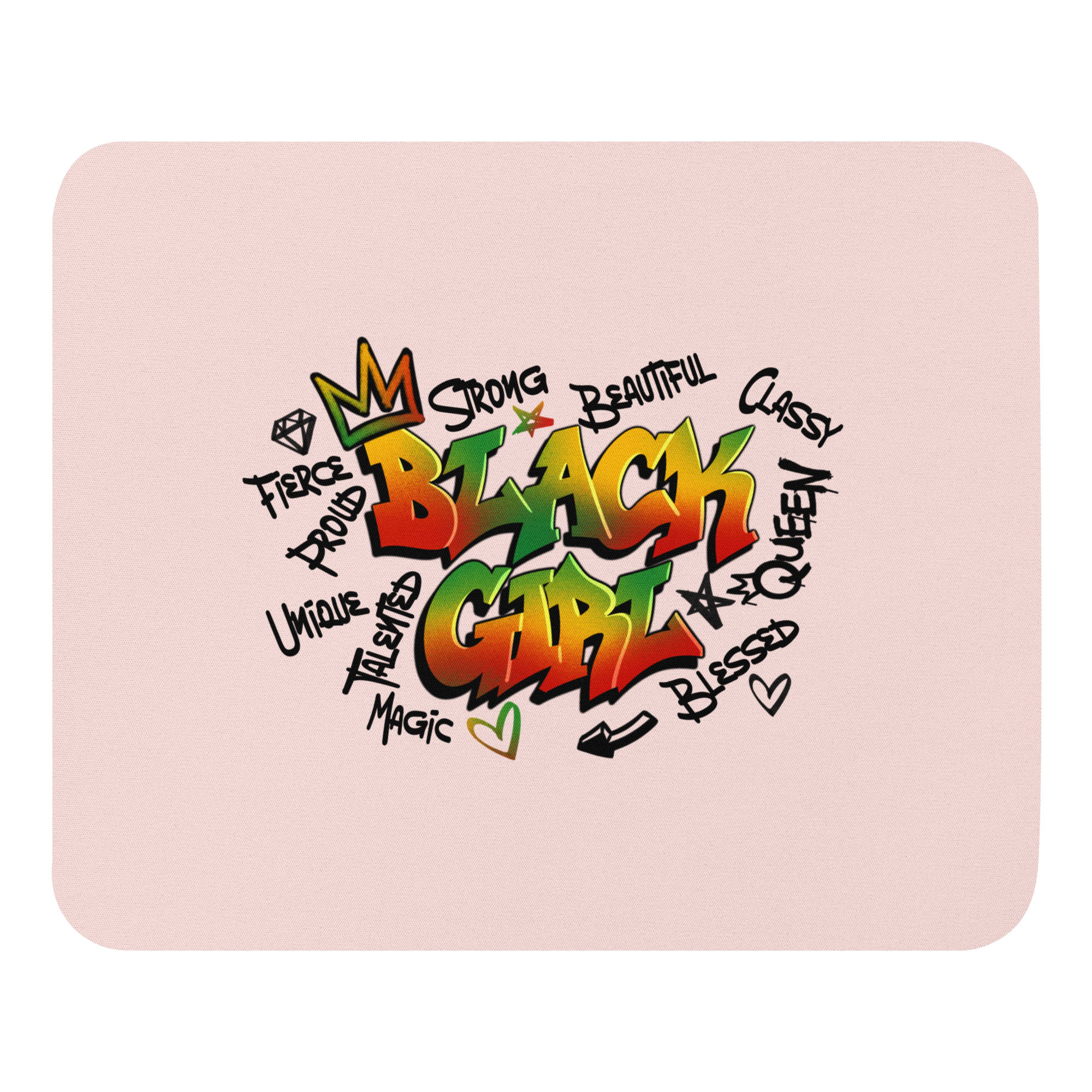 Black Girl Mouse pad