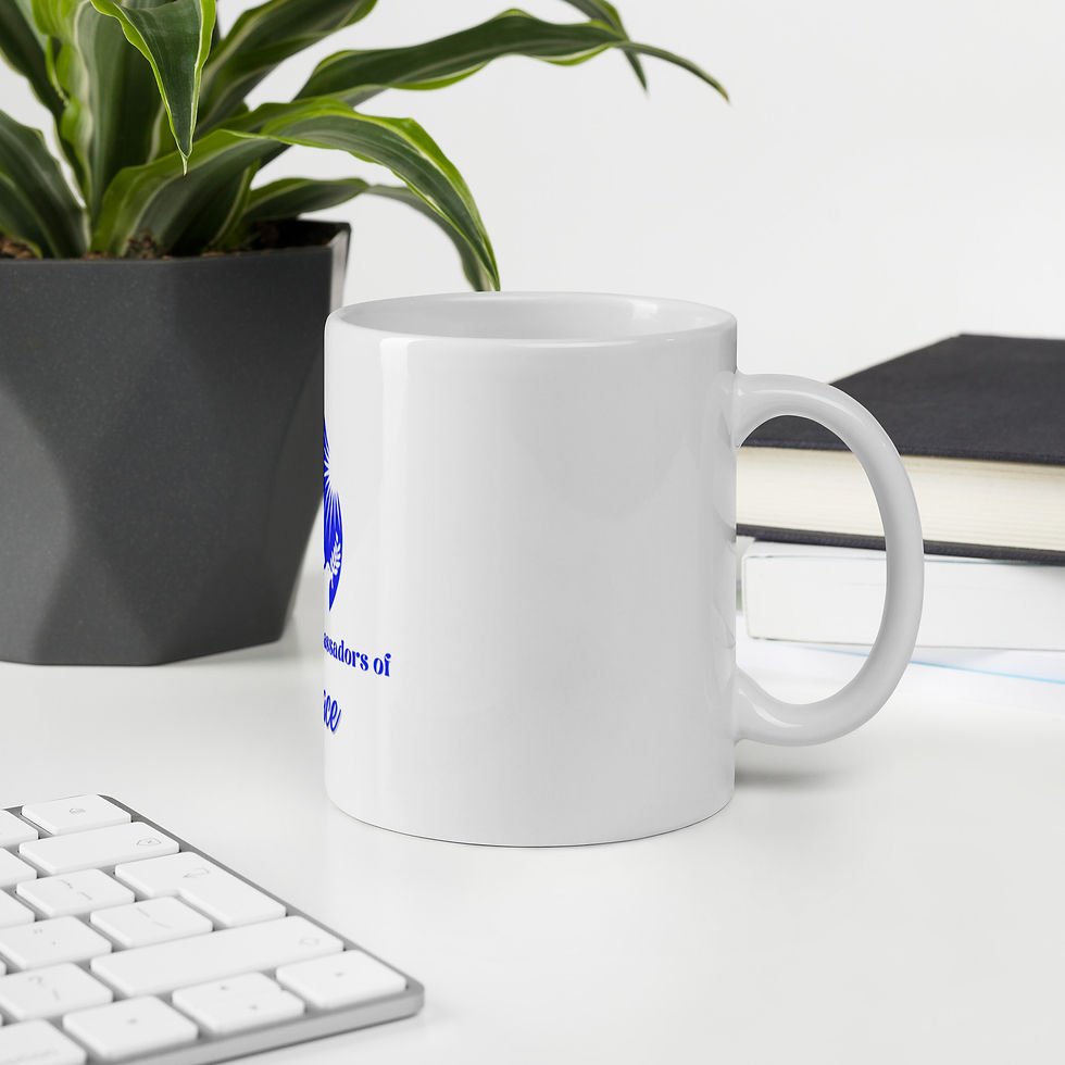 Thumbnail: Creating Ambassadors of Peace White glossy mug
