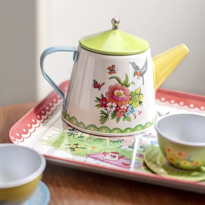 Miniature : La Grande Famille Valise dinette set de thé en métal MOULIN ROTY