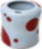 sticky icky designs red blue polka dot mug