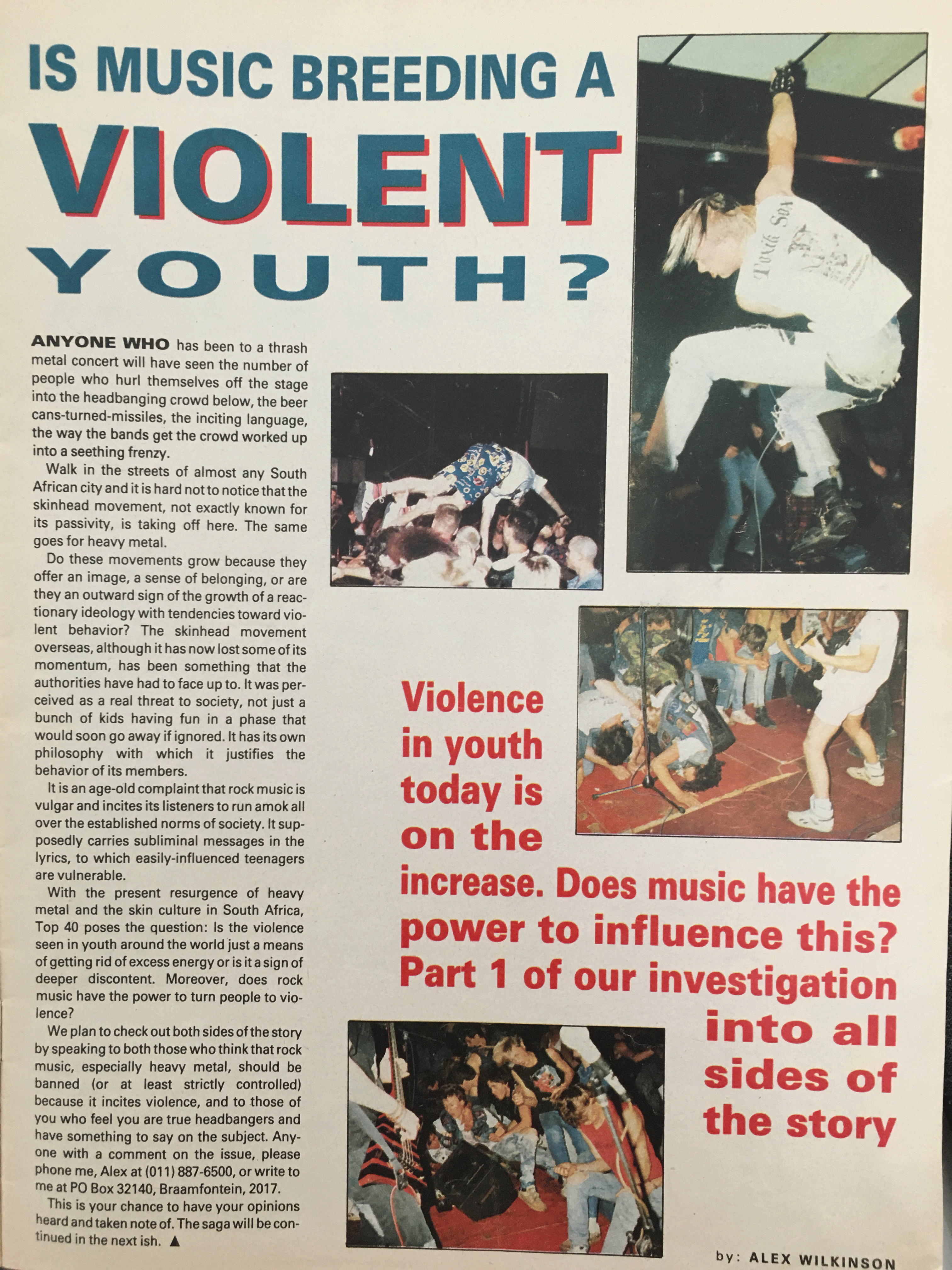 Violent Youth article