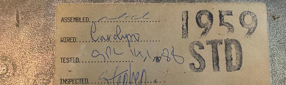 Marshall JCM 800 Super Lead Factory Inspection Label