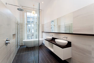 A modern bathroom in a listed building in Nelson Street, Edinburgh