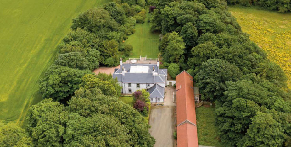 Fife country house from the air 