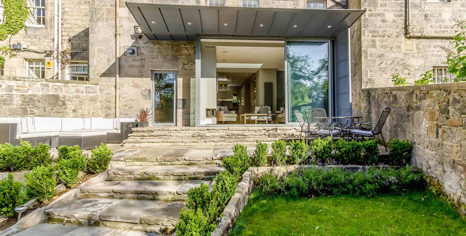 House extension design and landscaping design working together 