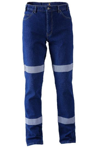 Flexible Stretch Print Denim Jeans