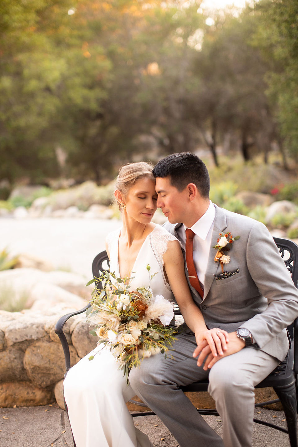 bride and groom wedding portraits at Rockwood Women's Club