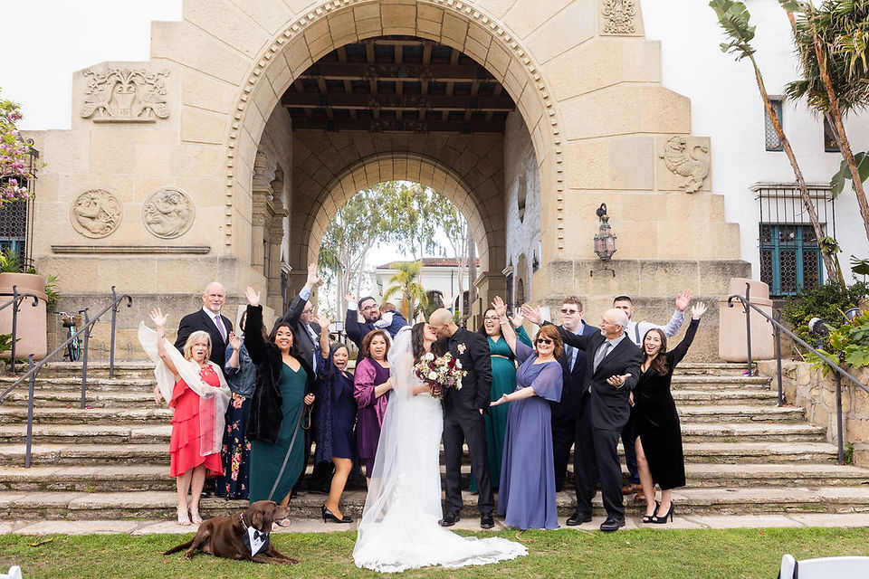 Santa Barbara courthouse wedding