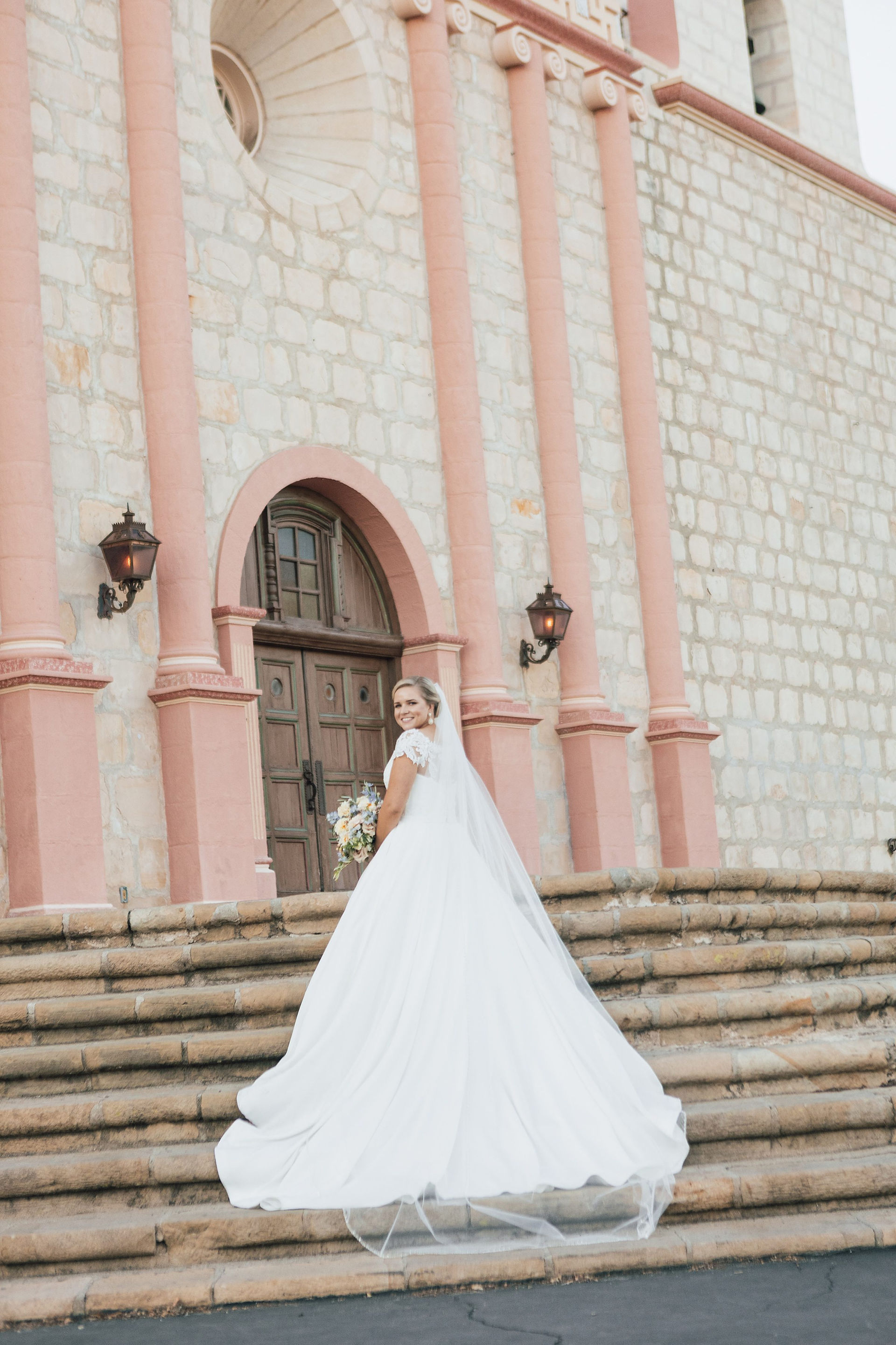 Bride and groom portraits for Villa & Vine Santa Barbara Wedding 