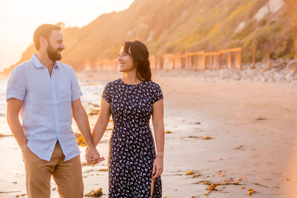 Santa Barbara beach engagement session